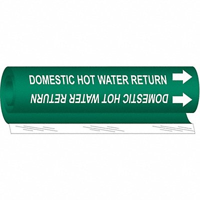 Pipe Mrkr Domestic Hot Watr Return 9in H