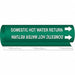 Pipe Mrkr Domestic Hot Watr Return 9in H