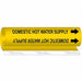 Pipe Mrkr Domestic Hot Watr Supply 9in H