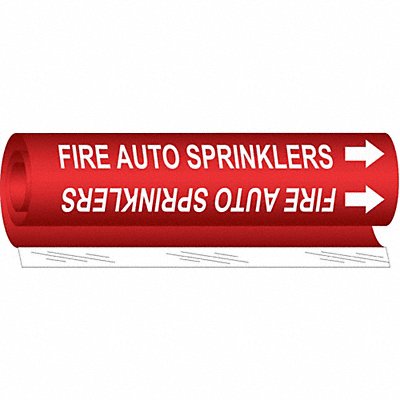 Pipe Mrkr Fire Auto Sprnklrs 9in H 8in W