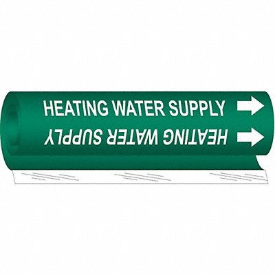 Pipe Mrkr Heating Watr Spply 9in H 8in W