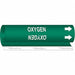 Pipe Marker Oxygen 26 in H 12 in W