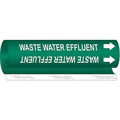 Pipe Mrkr Waste Water Efflnt 9in H 8in W