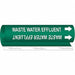 Pipe Mrkr Waste Water Efflnt 9in H 8in W