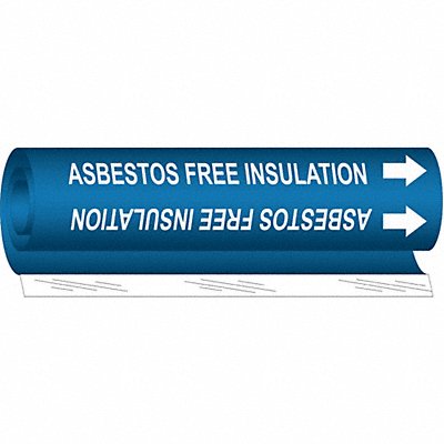 Pipe Marker Asbestos Free Insultn 26in H