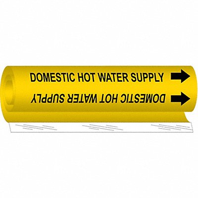 Pipe Marker Domestic Hot Water Supply