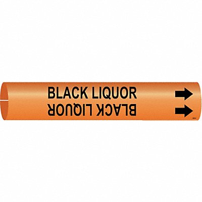 Pipe Marker Black Liquor 4/5 in W