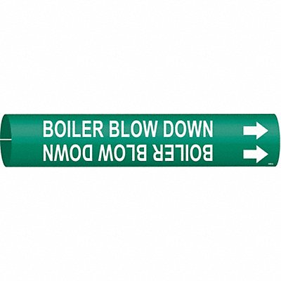 Pipe Marker Boiler Blow Down 13/16in H