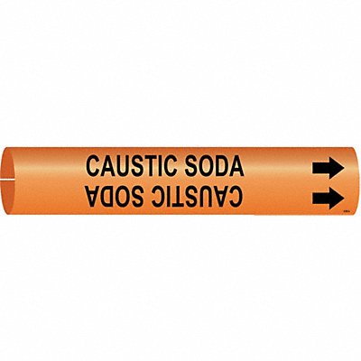 Pipe Marker Caustic Soda 7/8in H 7/8in W