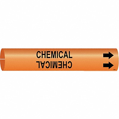 Pipe Marker Chemical 2 in H 2 in W