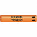 Pipe Marker Chemical 2 in H 2 in W
