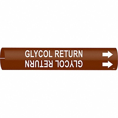 Pipe Marker Glycol Return