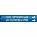 Pipe Marker High Pressure Air 13/16in H