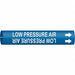 Pipe Marker Low Pressure Air 13/16in H