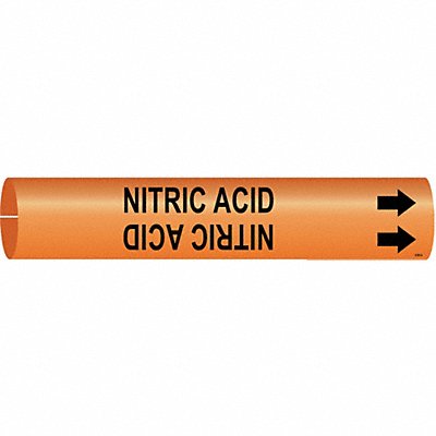 Pipe Marker Nitric Acid 2 in H 2 in W