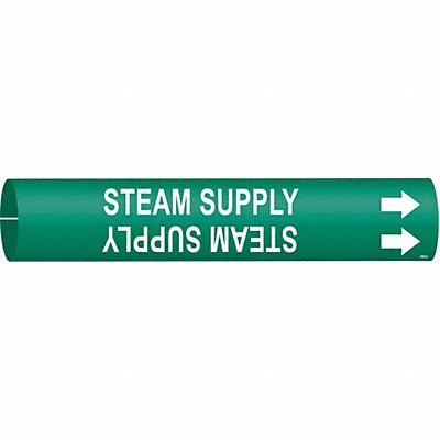 Pipe Marker Steam Supply 7/8in H 7/8in W