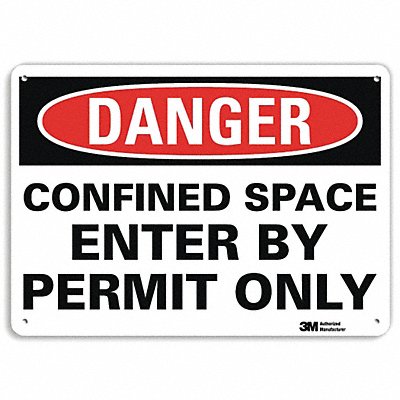 Danger Sign 10 inx14 in Plastic