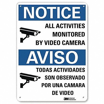 Notice Sign 10 in x 7 in Plastic