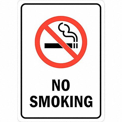 No Smoking Sign 14inx10in RflctvSheeting