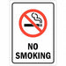 No Smoking Sign 7inx5in Reflctv Sheeting