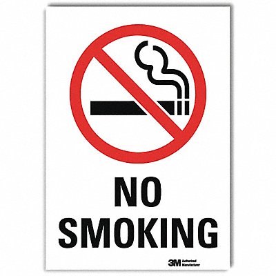 No Smoking Sign 14inx10in RflctvSheeting