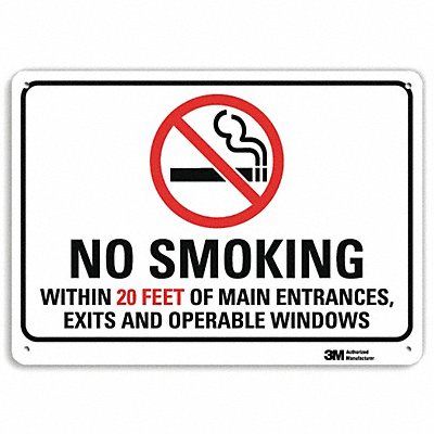 Notice Sign 10 inx14 in Plastic