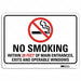 Notice Sign 10 inx14 in Plastic