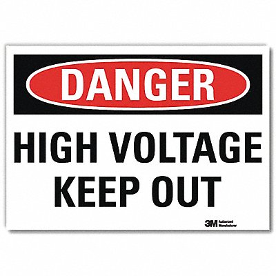 Danger Sign 10inx14in Reflctv Sheeting