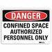 Danger Sign 10 inx14 in Plastic