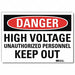 Danger Sign 7inx10in Reflective Sheeting