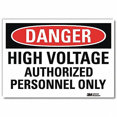 Danger Sign 5inx7in Reflective Sheeting