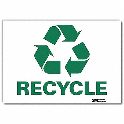 Recycling Sign 10x14in Rflctive Sheeting