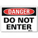 Danger Sign 7inx10in Reflective Sheeting