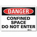 Danger Sign 7inx10in Reflective Sheeting