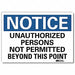Notice Sign 7 in x 10 in Rflct Sheeting