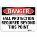 Danger Sign 10 inx14 in Aluminum