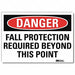 Danger Sign 7inx10in Reflective Sheeting