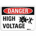 Danger Sign 10 inx14 in Aluminum