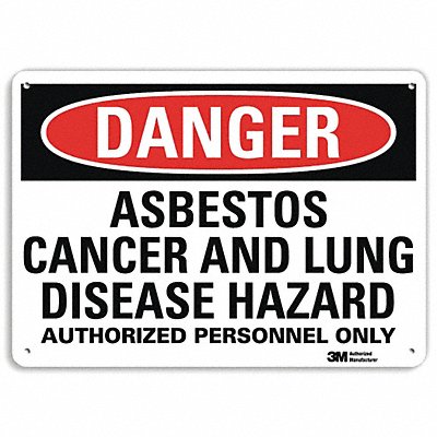 Danger Sign 10 inx14 in Aluminum