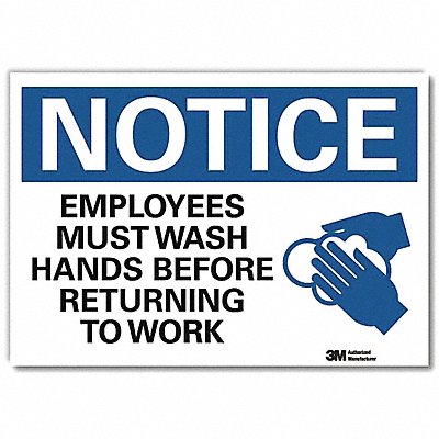 Notice Sign 7inx10in Reflective Sheeting