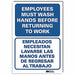 Hygiene Sign 10x7in Reflective Sheeting