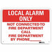Notice Sign 14 in x 14 in Aluminum