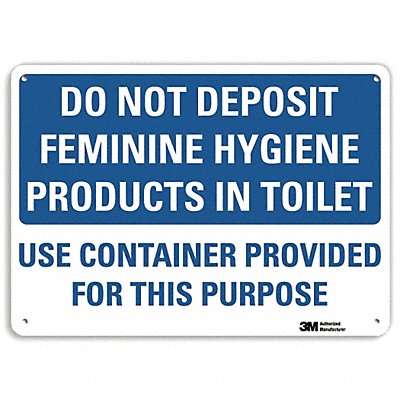 Notice Sign 10 in x 14 in Plastic