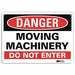 Danger Sign 10 inx14 in Aluminum