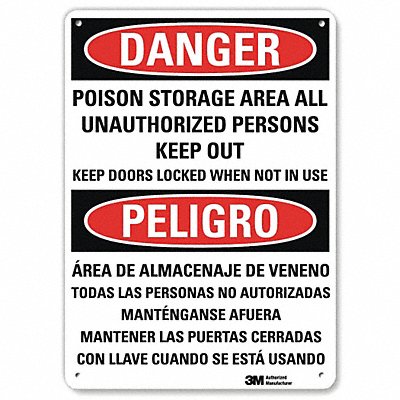 Danger Sign 7 in x 7 in Aluminum