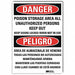 Danger Sign 14 in x 10 in Rflct Sheeting