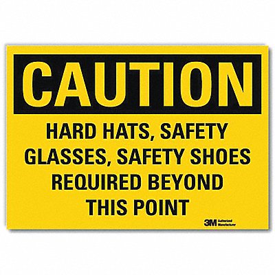 Caution Sign 10in x 14in Rflct Sheeting