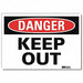 Danger Sign 7 in x 10 in Rflct Sheeting