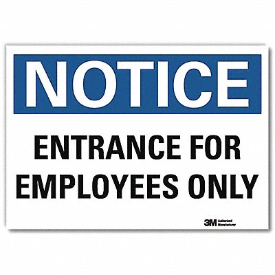 Notice Sign 7inx10in Reflective Sheeting