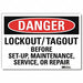 Danger Sign 10inx14in Reflctv Sheeting
